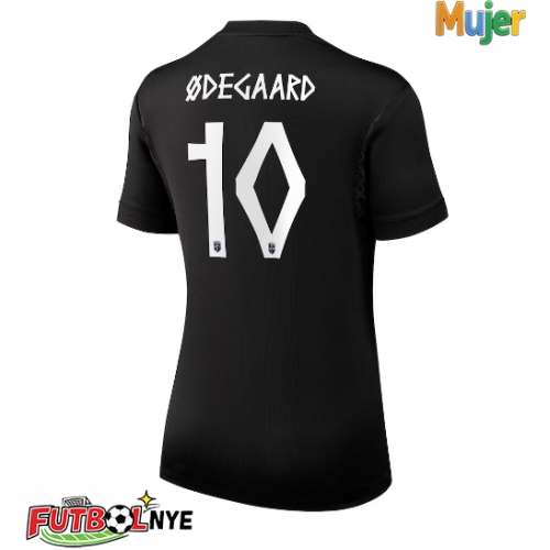 Camiseta Noruega Martin Odegaard #10 Visitante Equipación para mujer Mundial 2026 manga corta